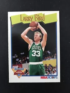 1991-92 NBA Hoops Milestones Larry Bird #314 HOF Boston Celtics NrMt - Picture 1 of 3