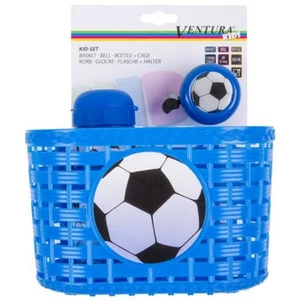 Combo Botella Campana Cesta Infantil Ventura, Fútbol Azul - Imagen 1 de 1