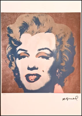 ANDY WARHOL * Marilyn Monroe * signed lithograph * Kunstdruck * limited # xx/125 - Bild 1 von 4