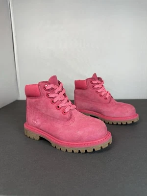 Botas Timberland Rosa Niñas Pequeñas Talla 8 Primaloft 200 Gramos Aislamiento Invierno Foto 1 de 4