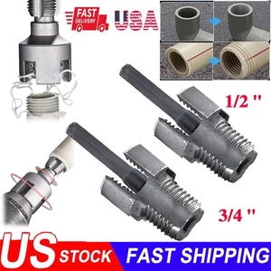 Integrated Internal & External Pipe Threading-Tool, PVC Pipe Threader Kit USA - Picture 1 of 19