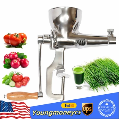 Exprimidor manual de pasto de trigo prensa manual trigo hierba jugos ajuste frutas Foto 1 de 4