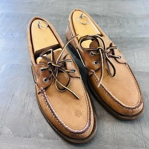 Sperry Top-Sider Bootsschuhe Herren 11S 2 Augen hellbraun Wildleder Sahara - Bild 1 von 15