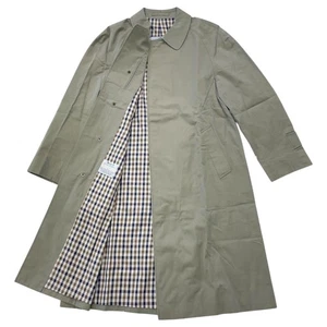 Seltener Aquascutum schillernder khaki Balmacaan Mantel hergestellt in England Vintage kostenloser Versand - Bild 1 von 18