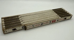 Lufkin No. 646 Robust Red End Brick Mason's 72" Holz Klappbarer Abstand Lineal - Bild 1 von 8