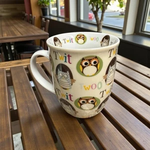 Eule Kaffee Tee Becher Tasse 16oz Cute Hoot Eulen Twit Woo Animiert  - Bild 1 von 5