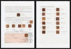 Denmark Stamps 1851-60 4s Numeral Canc 86, 168, 170 & Cover SLESV S P BUR T2 Pmk