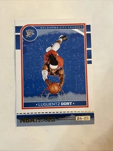 2024-25 Panini NBA Hoops 219 Luguentz Dort, Oklahoma City Thunder Winter Flakes - Picture 1 of 6