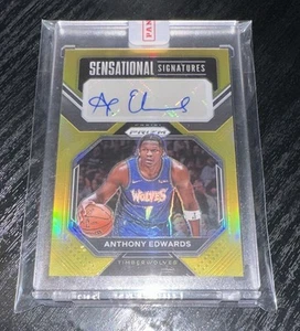 2022 Panini Prizm - Anthony Edwards Sensational Signatures Gold Prizm /10 - Picture 1 of 3