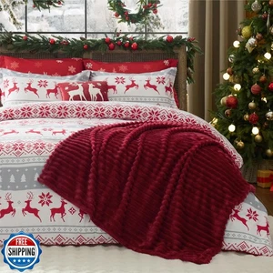 Bedsure Christmas Queen Comforter Set - 5 Pieces Christmas Queen Bedding Set, - Picture 1 of 5