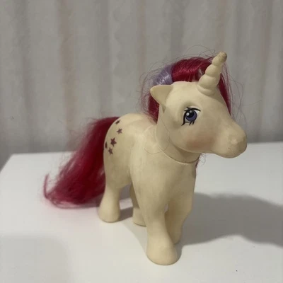 De colección Hasbro 1983 Hong Kong My Little Pony Moondancer Unicorn Moon Stars Foto 1 de 4
