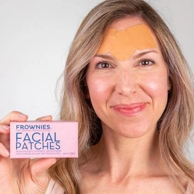 Frownies Facial Patches for Forehead & Between Eyes, Smooths Fine Wrinkles 144ct