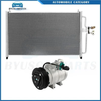 Kit de refrigeración condensador de CA y compresor de CA para Ford Escape Mazda Tribute 2005-2006 Foto 1 de 4