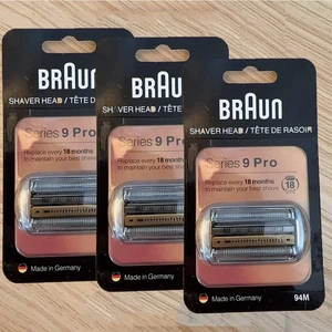 für Braun Series 9&9 Pro 94M Elektrorasierer Scherkopf Ersatzscherteil -3er Pack - Bild 1 von 9
