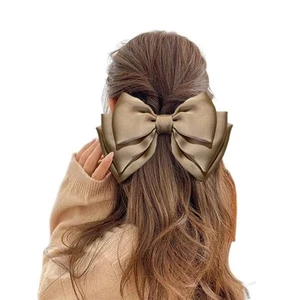 Large Bowknot Hair Barrettes Clips for Women Girls Big Hair Bows Clips for Th... - Picture 1 of 6