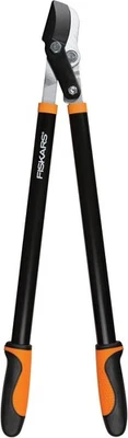 28-дюймовый садовый обходной триммер Fiskars с рычагом питания и триммером для деревьев, острый Precisi - Изображение 1 из 4