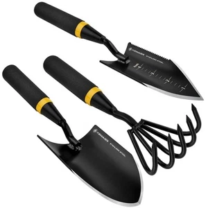 Heavy Duty Stainless Steel Garden Tool Set - Thoughtfully Crafted for Outdoor... - Picture 1 of 5