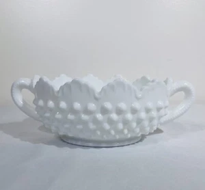 Plato de caramelo vintage de vidrio de leche - Imagen 1 de 6