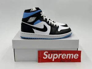 Jordan 1 Mid University Black White (Women's) - Size 6.5W - BQ6472-102 - Picture 1 of 6