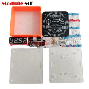DIY Rotating LED Electronic Digital Clock Kit Learning Board DC5V DS1302 + Shell - Picture 1 of 18