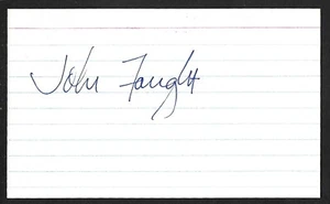 John Fought ( 4 Tour Wins )  SIGNED AUTOGRAPH AUTO 3x5 INDEX COA - Picture 1 of 1