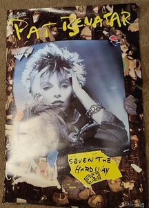 Pat Benatar "Seven The Hard Way" Werbeplakat (1985) 24"x36" - ORIGINAL - Bild 1 von 6