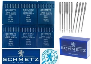 SCHMETZ DB Industrial Sewing Machine Needles Fit JUKI Brother Singer DDL-555 - Picture 1 of 71