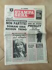 ELVIS PRESLEY PARTIAL COVER ON RARE ITALIAN DAILY MAG STAMPA SERA 1981