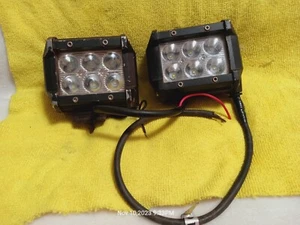 Cree LED Backup Lights - 2 Pcs Square Pod - 6-LED'S per Light, TRUCK - RV - Used - Picture 1 of 7