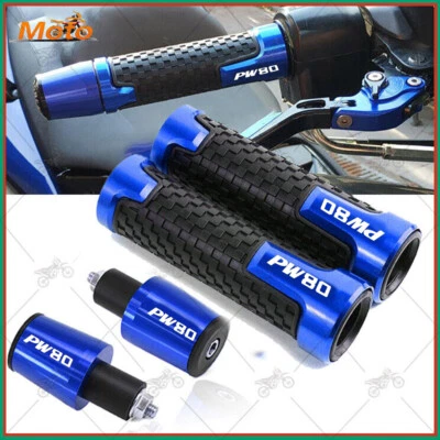 CNC Motorcycle Handlebar Grips Ends For YAMAHA PW80 PW 80 Dirt Pit bike - Image 1 of 4