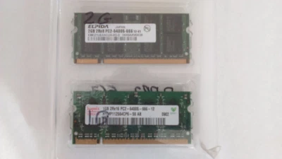 Elpida 2GB (1X2GB), HYNIX 1GB 667MHz DDR2 Memory - Image 1 of 2