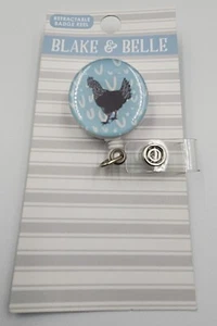 Chicken Farm Country Retractable ID Badge Reel Holder - Picture 1 of 2