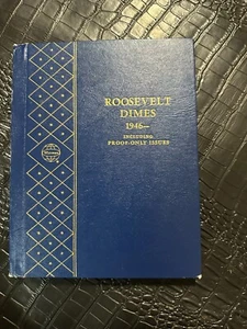 Moneda de diez centavos Whitman Roosevelt 1946 - incluye pruebas #9587 álbum de monedas de estantería (C2) - Imagen 1 de 1
