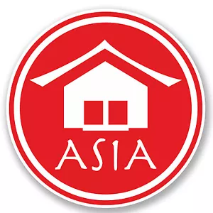 2 x Asia Vinyl Sticker iPad Laptop Car Travel Luggage Philippines China #4609 - Picture 1 of 5