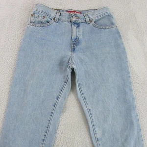 Vintage Levis Jeans Kids Size 6 W29 L27 Light Blue Relaxed Taper Student 550 - Picture 1 of 11