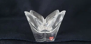 Orrefors Kristall Lotus Violett Schale Blütenblatt Glas Skandinavisch - Bild 1 von 5