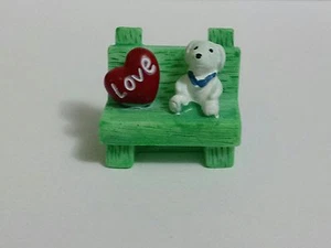 Miniature Love Bench - Fairy garden seat - Terrarium - Bonsai - Picture 1 of 5