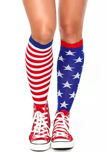 Stars and Stripes Kniestrümpfe, Einheitsgröße - Bild 1 von 3