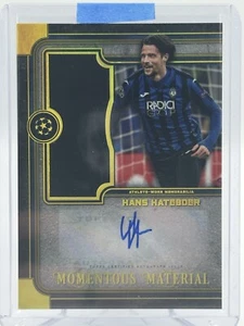2019-20 Topps Museum Collection UEFA Hans Hateboer #AJR-HH Patch Auto Gold 50/50 - Picture 1 of 5