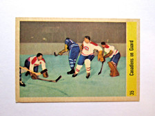 1958-59 PARKHURST, HOCKEY, CANADIANS ON GUARD IA, JACQUES PLANTE #35, NRMT