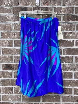 Nuevo de Lote Antiguo Falda Jantzen Para Mujer M Colorida Hawaiana Maxi Retro Años 80 90 Foto 1 de 4