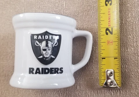 Raiders Shot Glass Mini Mug Las Vegas Oakland LA Ceramic 2oz Cover