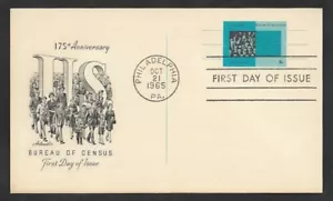 SMI) 1965 USA, POSTAL STATIONARY, FIRST DAY COVER, CENSUS OFFICE, CIRCULATED IN - Picture 1 of 1