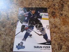 2018-19 VICTORIA ROYALS TARUN FIZER AUTOGRAPHED WHL PLAYER CARD