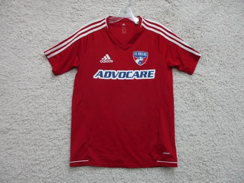 Adidas FC Dallas Jersey Small Adult Red Soccer Futbol Climacool Adizero Mens S Cover