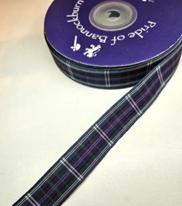  ROTOLO 25 METRI PRIDE OF BANNOCKBURN NASTRO TARTAN SCOZZESE.ROTOLO 25 METRI.16MM  - Foto 1 di 2