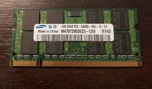 RAM SAMSUNG 1GB 2RX8 PC2-5300S-555-12-E3 (3072T) - Picture 1 of 1