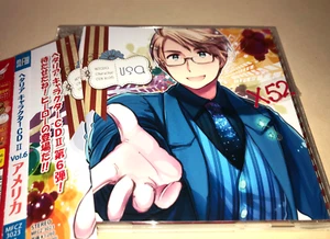 Hetalia Axis Powers Character CD II Vol 6 America USA w BONUS Trading Card ヘタリア - Foto 1 di 5