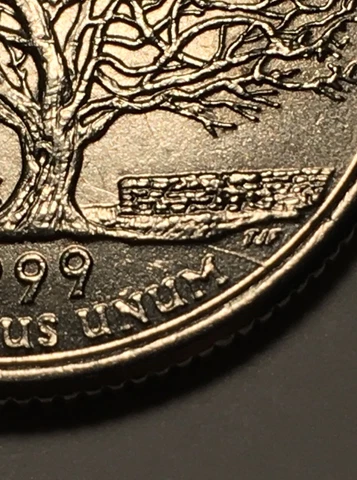 "DIE CRACKS/ BREAK BOTH SIDES” 1999 P Connecticut State Quarter.  Unique!! Cover