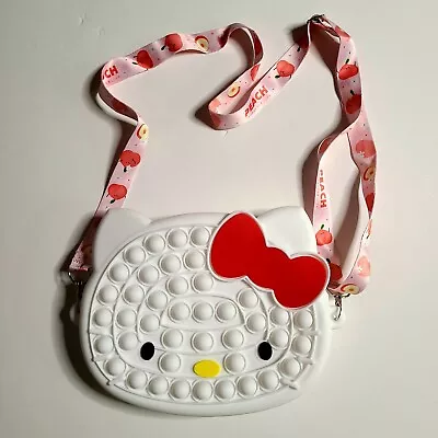 Monedero para niñas Popit juguete inquieto empuje burbuja sensorial alivio del estrés niños bolso gatito Foto 1 de 4